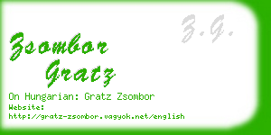 zsombor gratz business card